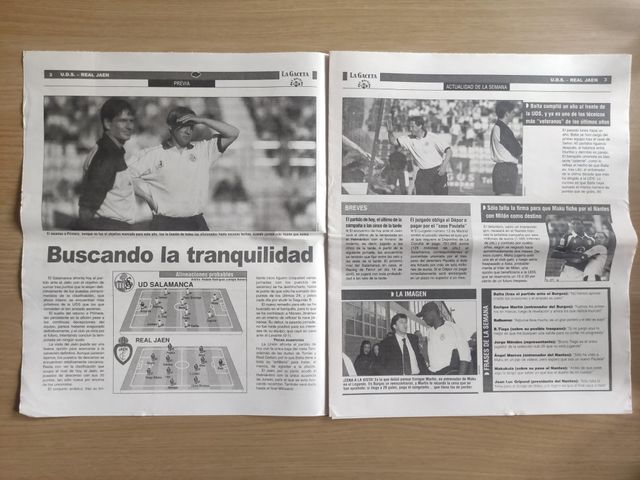 La Gaceta del Partido Union Deportiva Salamanca