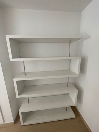 Estantería blanca librería-Moderna Diseño Italiano