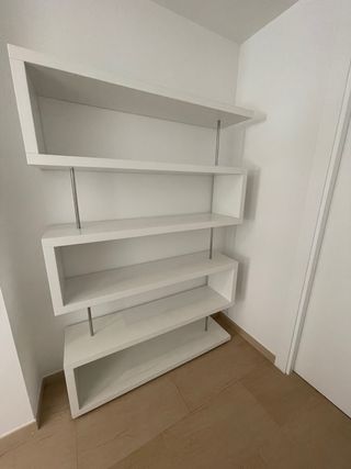 Estantería blanca librería-Moderna Diseño Italiano