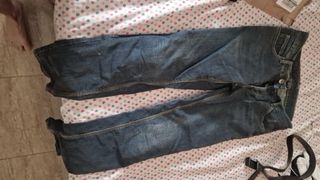Pantalones moto vaqueros c/protecciones