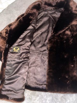 Cappotto pelliccia marrone donna