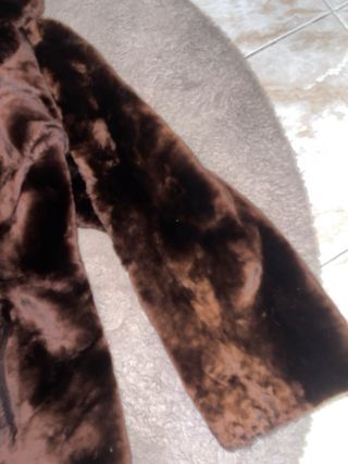 Cappotto pelliccia marrone donna