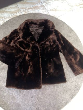 Cappotto pelliccia marrone donna