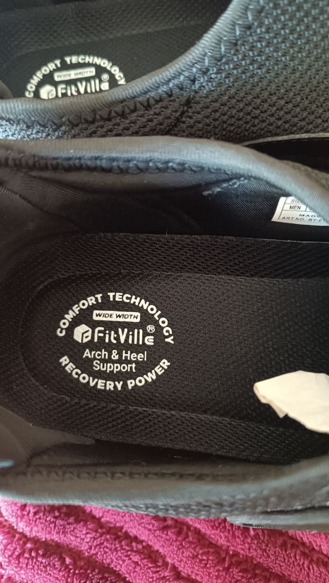 FitVille - Zapatos negros descanso