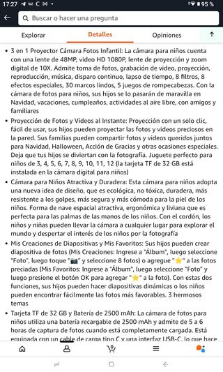 Proyector Cámara Infantil - Azul y Blanco