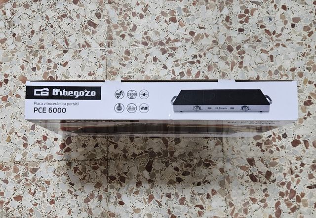 Placa vitrocerámica Portátil Orbegozo PCE 6000