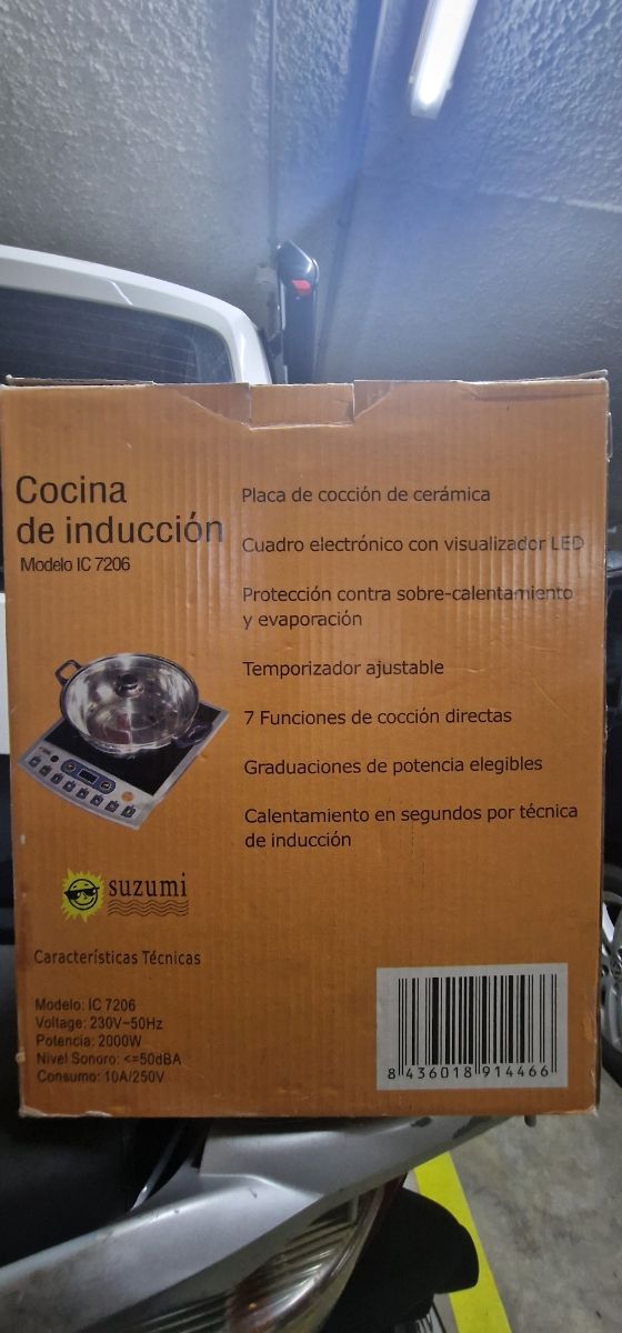 Cocina inducción Suzumi IC 7206 + olla