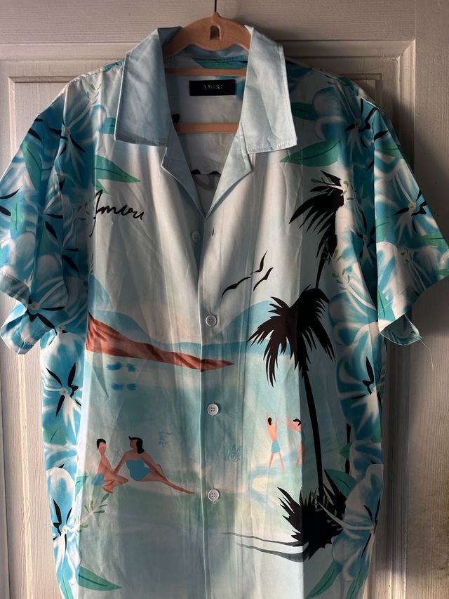 Camisa y pantalon Amiri - Azul y Blanca