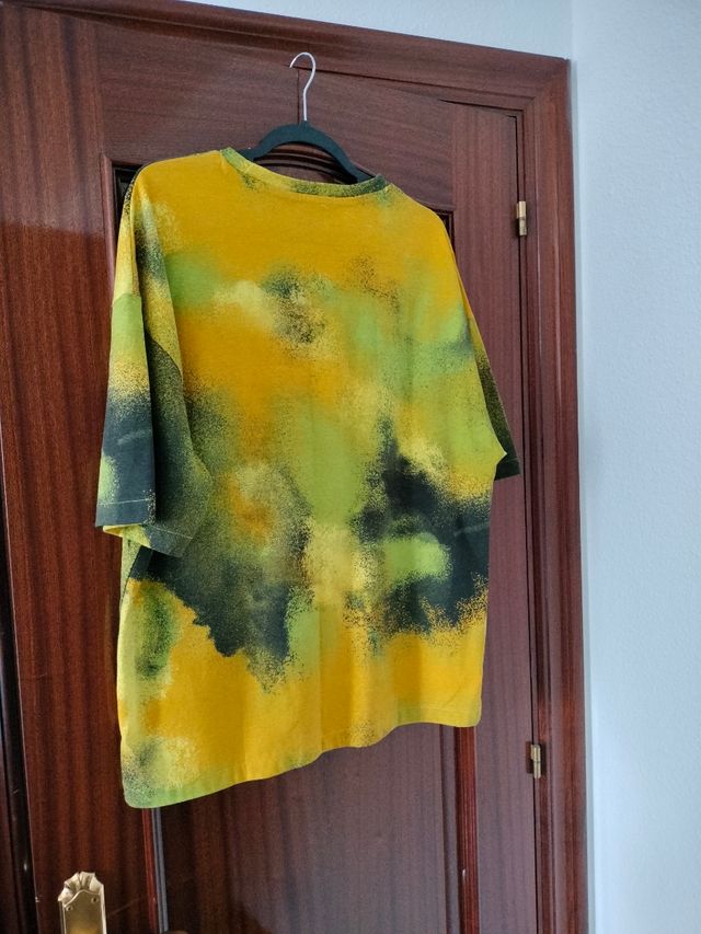 Camiseta Bershka | Verde-Amarilla