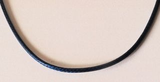 Collar azul marino - Plata de ley