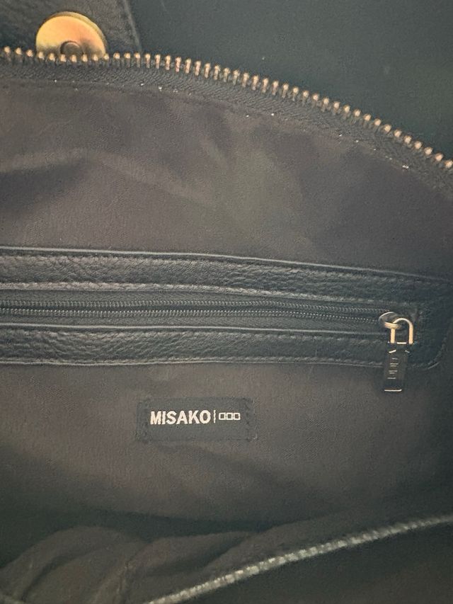 Bolso Misako negro con flecos