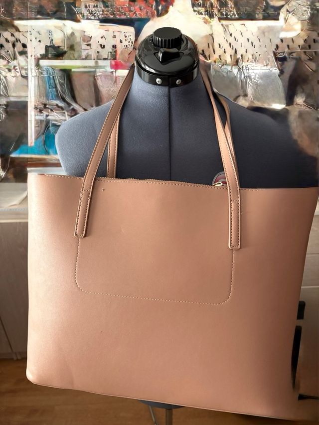 Bolso bandolera beige