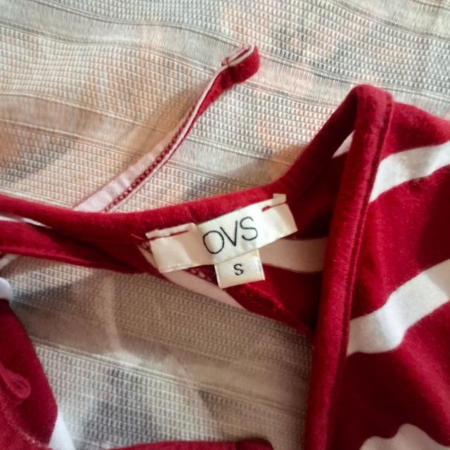 Vestito OVS a righe rosso-bianco tg S