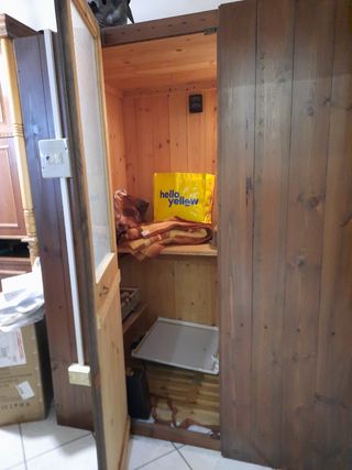 Sauna in legno massello L.160 x P.110 x H.198