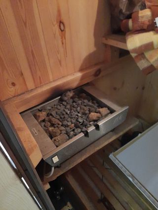 Sauna in legno massello L.160 x P.110 x H.198