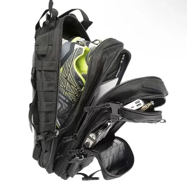 Mochila táctica negra - Equipaje mano