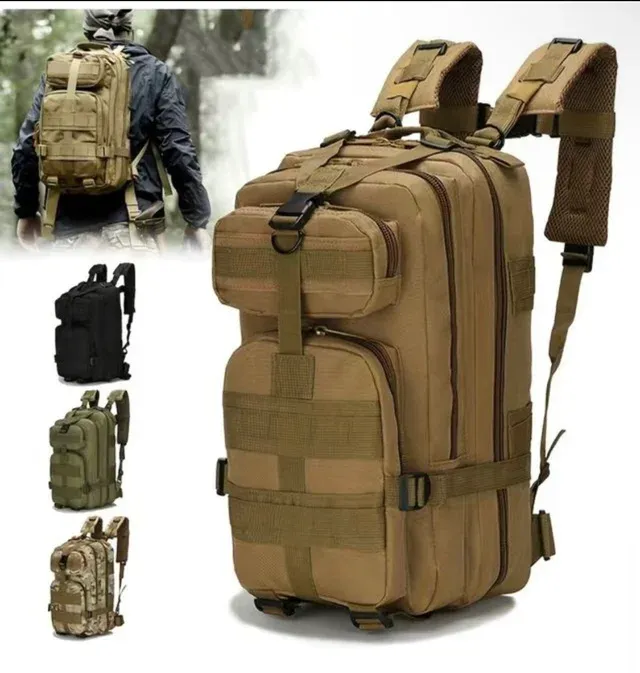 Mochila táctica negra - Equipaje mano