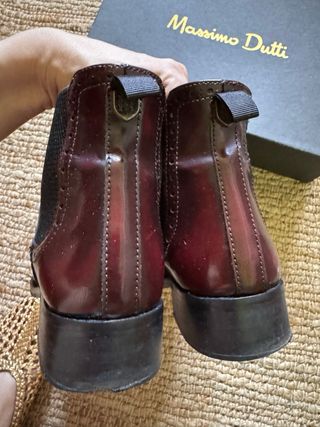 Botines Massimo Dutti burdeos