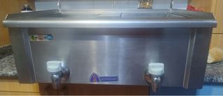 Freidora industrial doble.