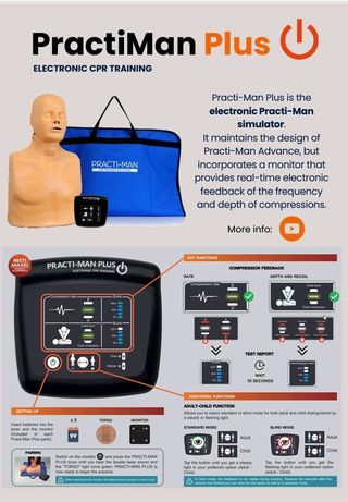 Maniquí RCP Practiman Plus