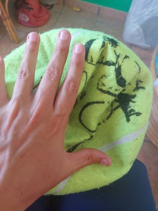 Pelota tenis Nadal firmada