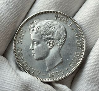 Moneda 5 Pesetas Alfonso XIII 1899