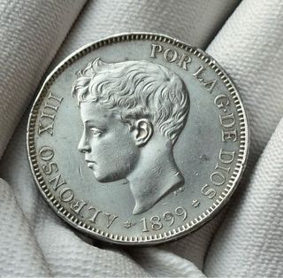 Moneda 5 Pesetas Alfonso XIII 1899
