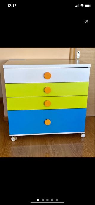 Cómoda infantil/ bebé 4 cajones