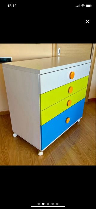 Cómoda infantil/ bebé 4 cajones
