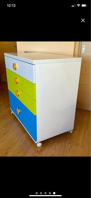 Cómoda infantil/ bebé 4 cajones