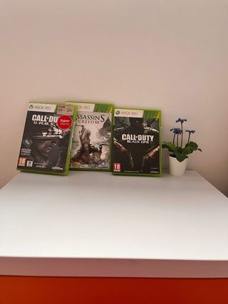 3 juegos Xbox 360: Call of Duty, Assassin's Creed 