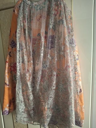 Traje Fallera: multicolor, naranja