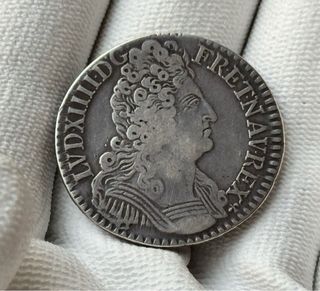 Ecu 1/2 Luis XIV 1714 Amien