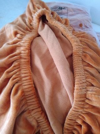 Fundas sillas terciopelo - 4uds - Naranja