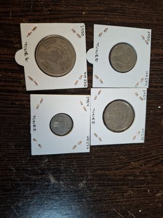 Monedas Túnez colonia francesa 