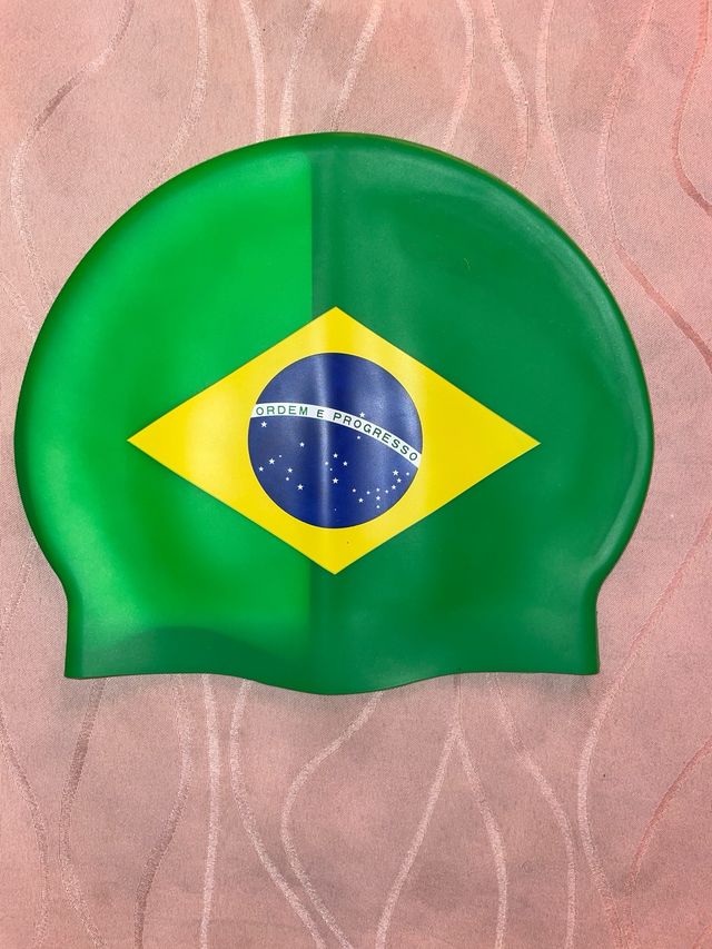 Gorro natación Brasil, talla M (58 cm)