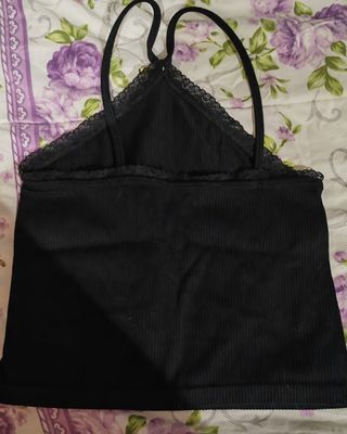 Tops de encaje - Negro y Blanco