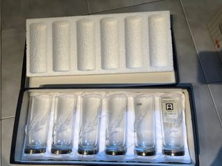 6 bicchieri Cristal Fabbrica Argentierie