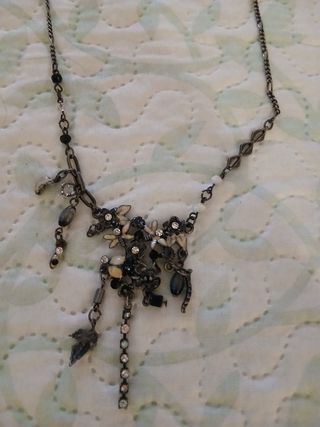 Gargantilla Plata Negra