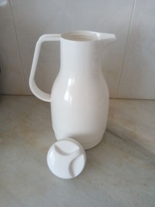 Jarra Térmica blanca de plástico