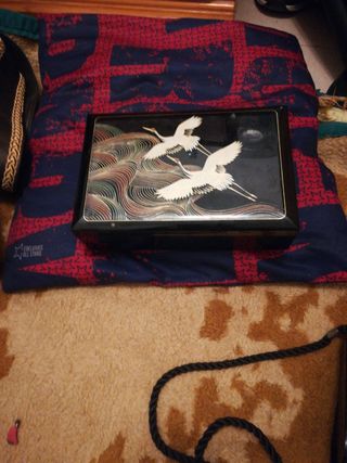 Caja música vintage - pájaros