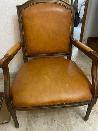 Butacas vintage madera y sky