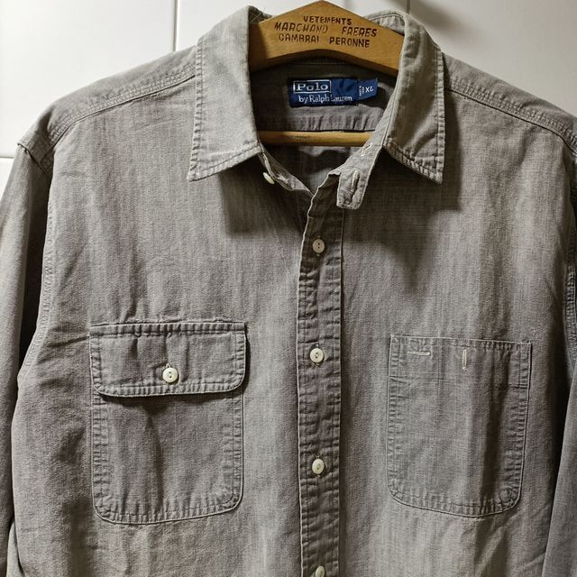 Camisa trabajo Ralph Lauren denim gris