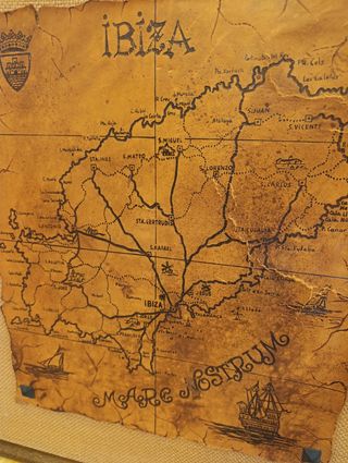 Mapa Ibiza cuero 