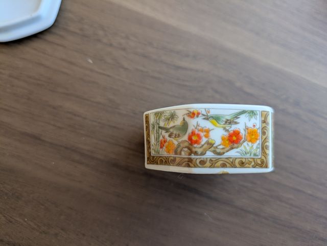 2 Scatoline Porcellana Giapponese Dipinte a Mano