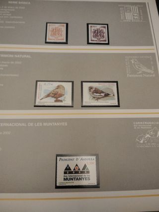 Sellos España-Andorra 2002
