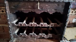 Botellero madera antiguo
