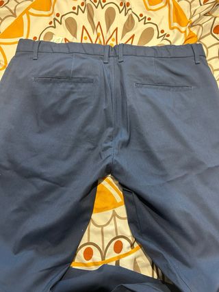 Pantalones vestir azul marino hombre