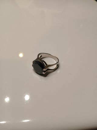 Anillo plata 925 ónix
