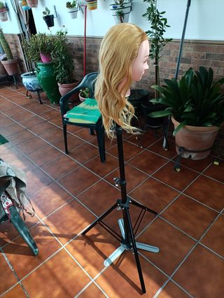 Cabeza maniquí peluquería